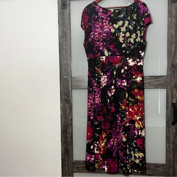Vintage Y2K Jones New York Whimsigoth Floral Maxi Dress Empire/Baby Doll 16 - Picture 5 of 10
